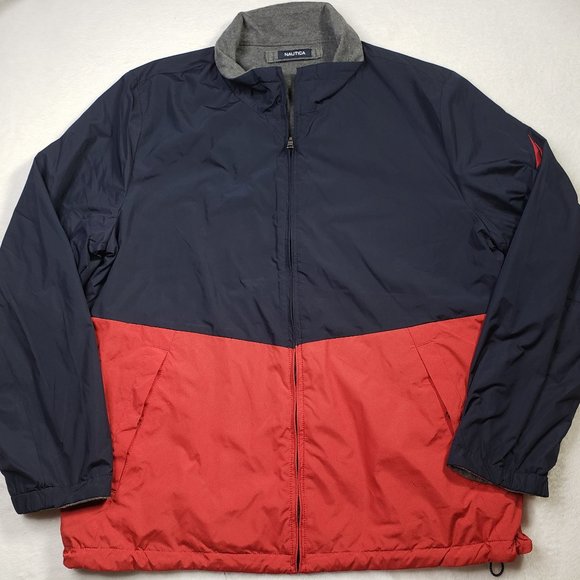 Nautica Other - Nautica Vintage Colorblock Full Zip Bomber Coat XL